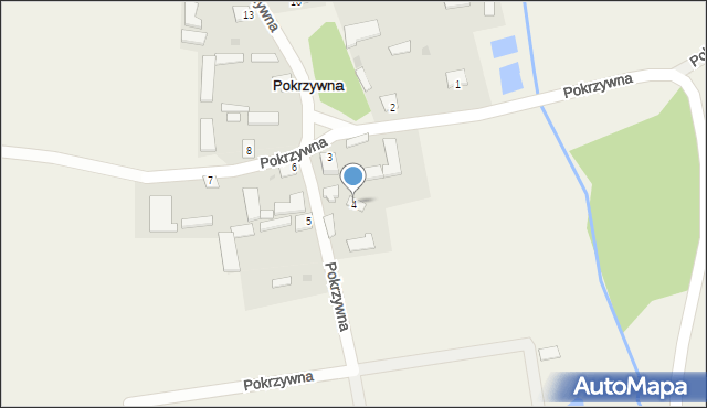 Pokrzywna, Pokrzywna, 4, mapa Pokrzywna