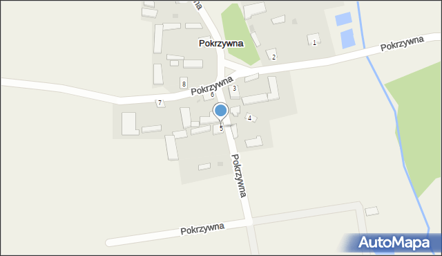 Pokrzywna, Pokrzywna, 5, mapa Pokrzywna