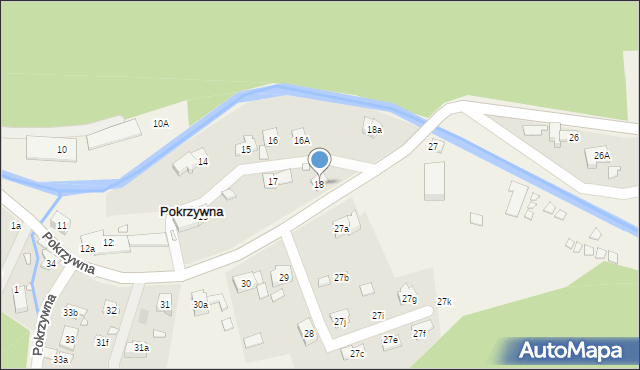 Pokrzywna, Pokrzywna, 18, mapa Pokrzywna