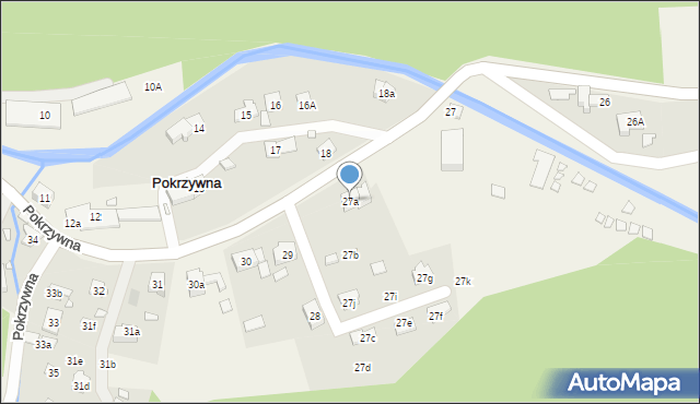 Pokrzywna, Pokrzywna, 27a, mapa Pokrzywna