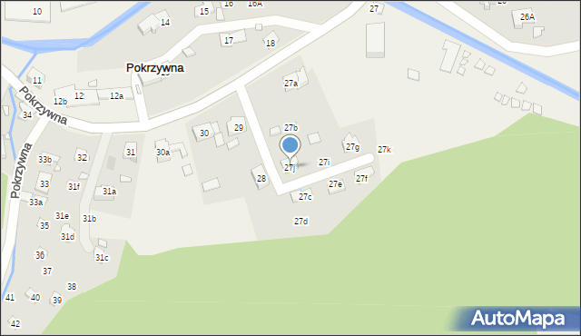 Pokrzywna, Pokrzywna, 27j, mapa Pokrzywna