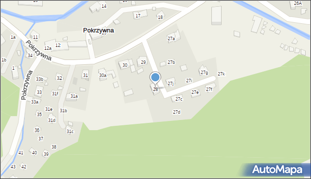 Pokrzywna, Pokrzywna, 28, mapa Pokrzywna