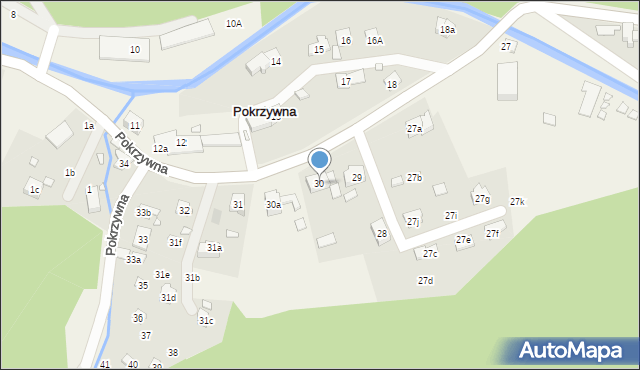 Pokrzywna, Pokrzywna, 30, mapa Pokrzywna