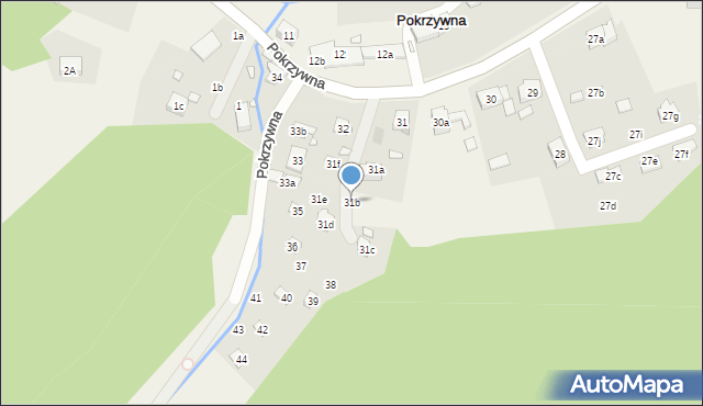 Pokrzywna, Pokrzywna, 31b, mapa Pokrzywna