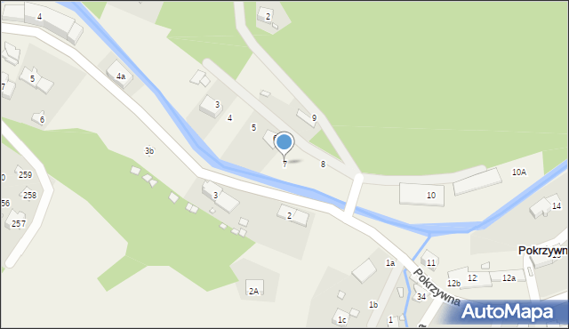 Pokrzywna, Pokrzywna, 7, mapa Pokrzywna