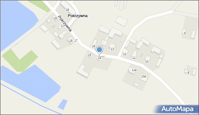 Pokrzywna, Pokrzywna, 14, mapa Pokrzywna