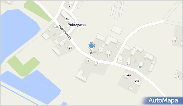 Pokrzywna, Pokrzywna, 16, mapa Pokrzywna