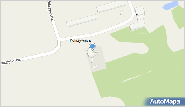 Pokrzywnica, Pokrzywnica, 9, mapa Pokrzywnica