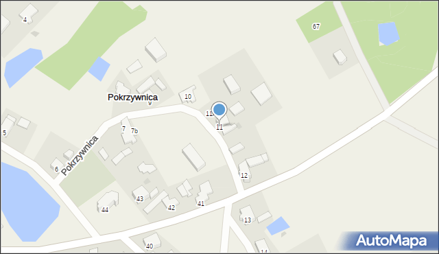 Pokrzywnica, Pokrzywnica, 11, mapa Pokrzywnica