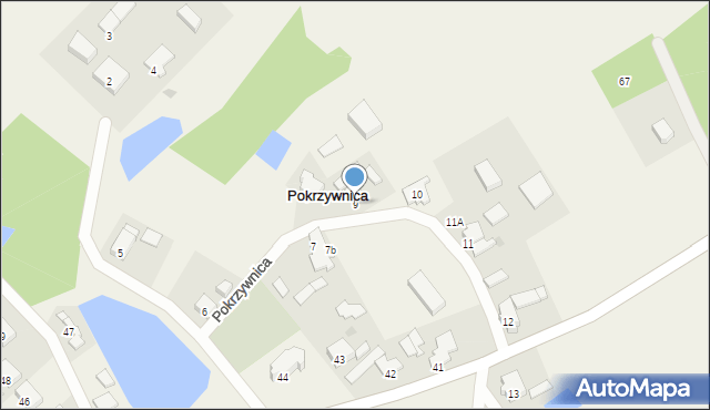 Pokrzywnica, Pokrzywnica, 9, mapa Pokrzywnica