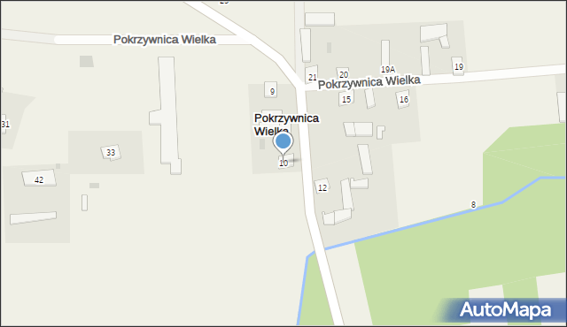 Pokrzywnica Wielka, Pokrzywnica Wielka, 10, mapa Pokrzywnica Wielka