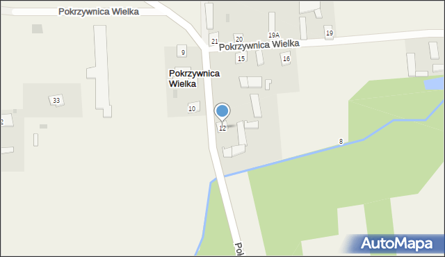 Pokrzywnica Wielka, Pokrzywnica Wielka, 12, mapa Pokrzywnica Wielka