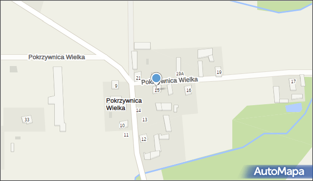 Pokrzywnica Wielka, Pokrzywnica Wielka, 15, mapa Pokrzywnica Wielka