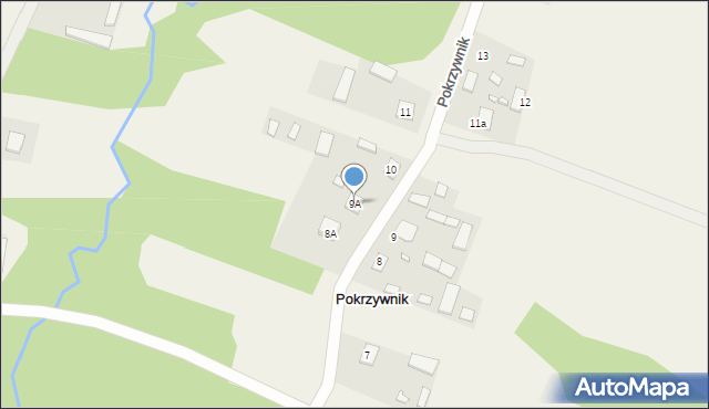 Pokrzywnik, Pokrzywnik, 9A, mapa Pokrzywnik