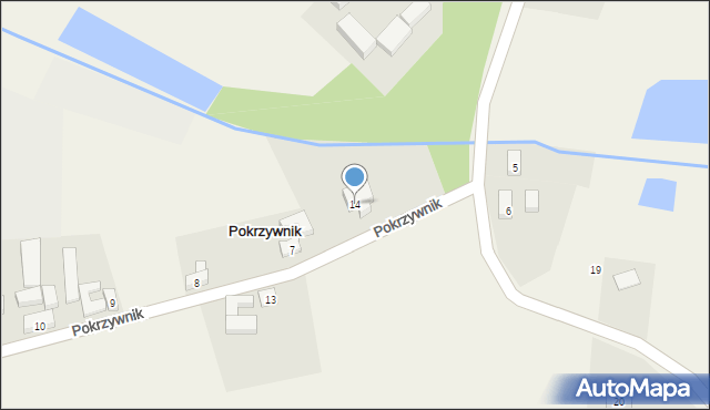 Pokrzywnik, Pokrzywnik, 14, mapa Pokrzywnik