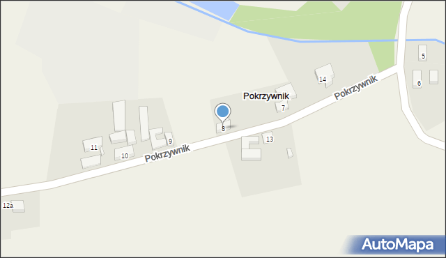 Pokrzywnik, Pokrzywnik, 8, mapa Pokrzywnik