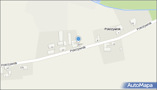 Pokrzywnik, Pokrzywnik, 9, mapa Pokrzywnik