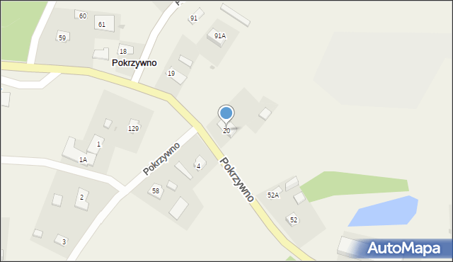 Pokrzywno, Pokrzywno, 20, mapa Pokrzywno