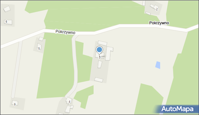 Pokrzywno, Pokrzywno, 3, mapa Pokrzywno