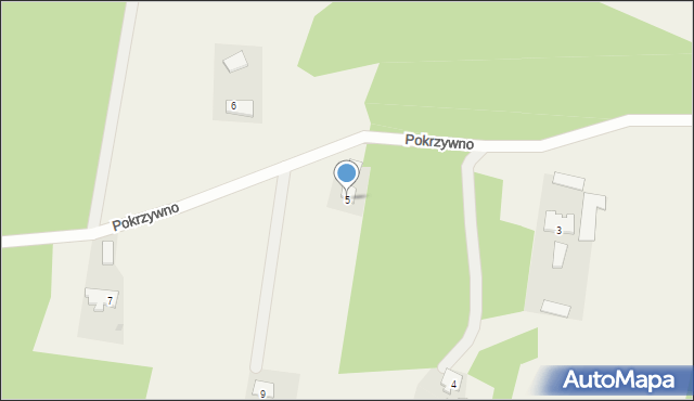 Pokrzywno, Pokrzywno, 5, mapa Pokrzywno