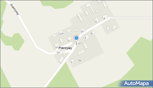 Pokrzywy, Pokrzywy, 4, mapa Pokrzywy