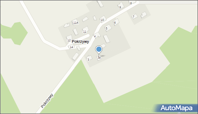 Pokrzywy, Pokrzywy, 4A, mapa Pokrzywy