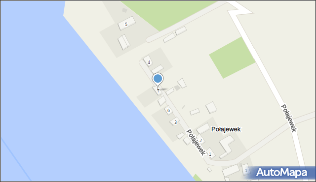 Połajewek, Połajewek, 7, mapa Połajewek