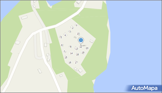 Polańczyk, Polańczyk, 12, mapa Polańczyk