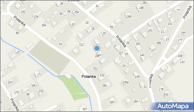 Polanka, Polanka, 228, mapa Polanka