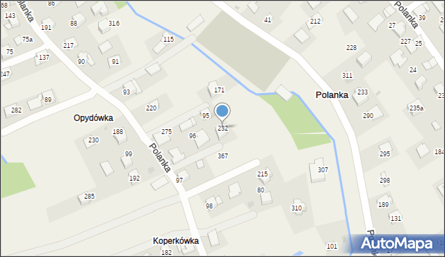 Polanka, Polanka, 232, mapa Polanka