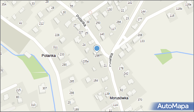 Polanka, Polanka, 235, mapa Polanka
