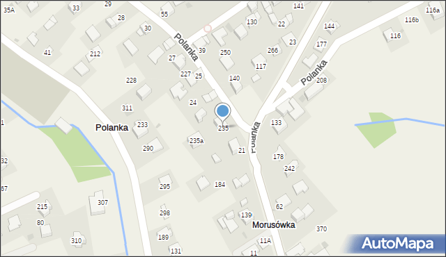 Polanka, Polanka, 235, mapa Polanka