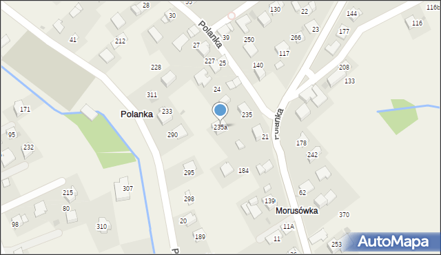 Polanka, Polanka, 235a, mapa Polanka