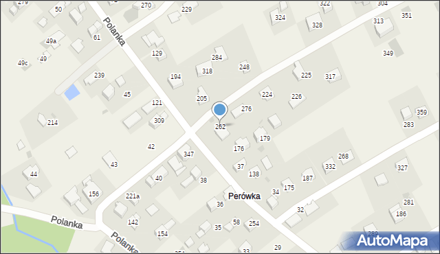 Polanka, Polanka, 262, mapa Polanka