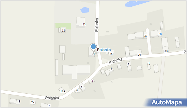 Polanka, Polanka, 11, mapa Polanka