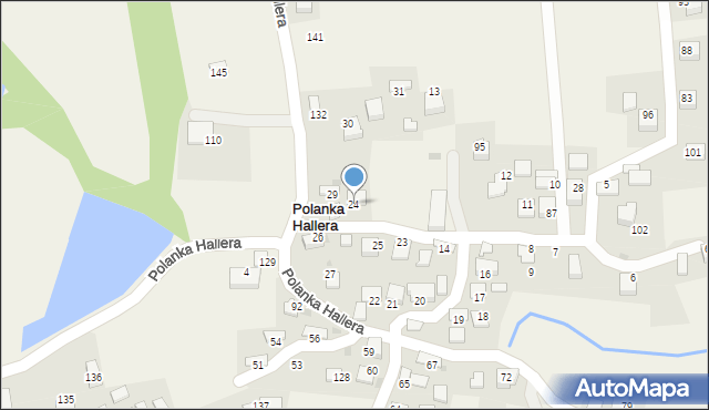 Polanka Hallera, Polanka Hallera, 24, mapa Polanka Hallera