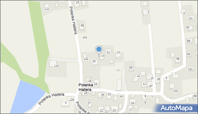 Polanka Hallera, Polanka Hallera, 30A, mapa Polanka Hallera