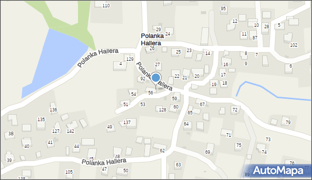 Polanka Hallera, Polanka Hallera, 57, mapa Polanka Hallera