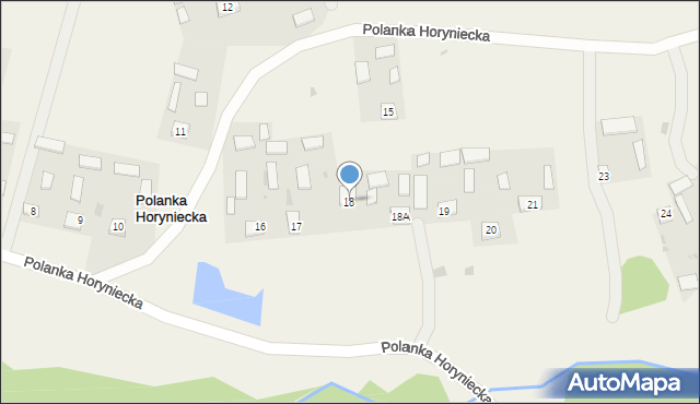 Polanka Horyniecka, Polanka Horyniecka, 18, mapa Polanka Horyniecka