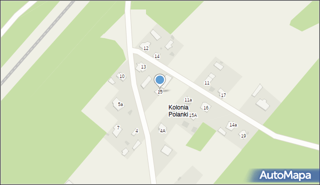 Polanki, Polanki, 15, mapa Polanki