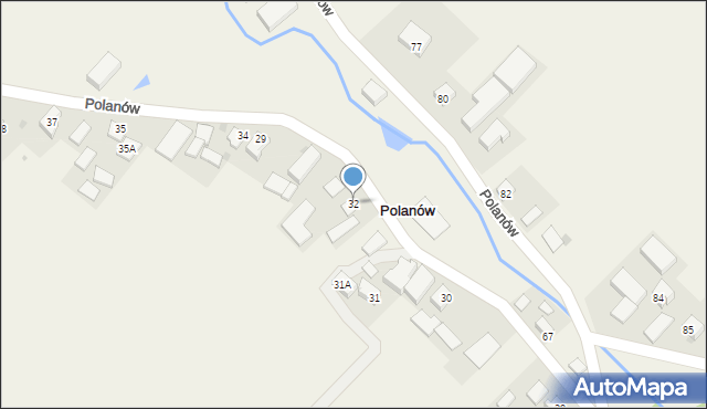 Polanów, Polanów, 32, mapa Polanów