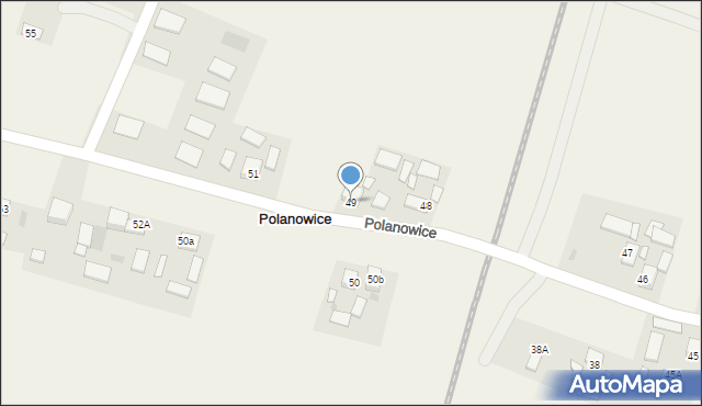 Polanowice, Polanowice, 49, mapa Polanowice