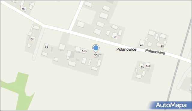 Polanowice, Polanowice, 50a, mapa Polanowice