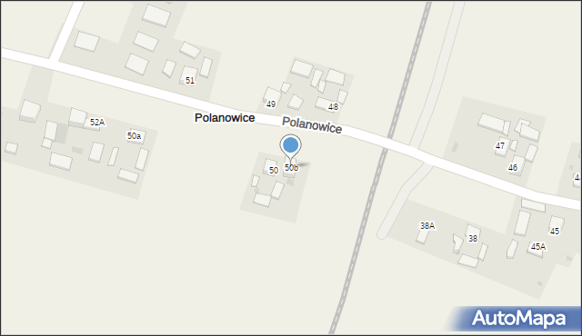 Polanowice, Polanowice, 50b, mapa Polanowice