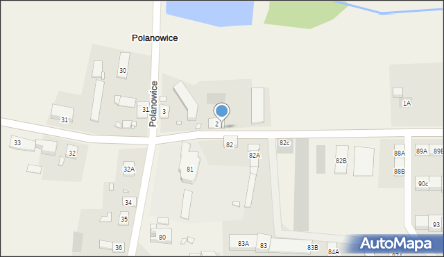 Polanowice, Polanowice, 2a, mapa Polanowice