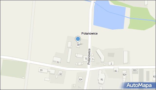 Polanowice, Polanowice, 30, mapa Polanowice