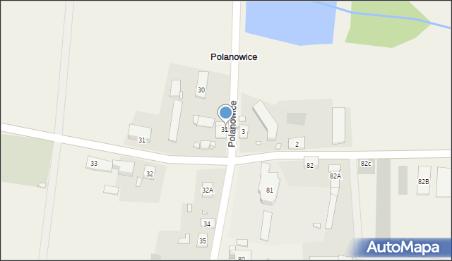 Polanowice, Polanowice, 31A, mapa Polanowice