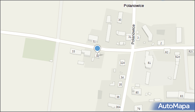 Polanowice, Polanowice, 32, mapa Polanowice