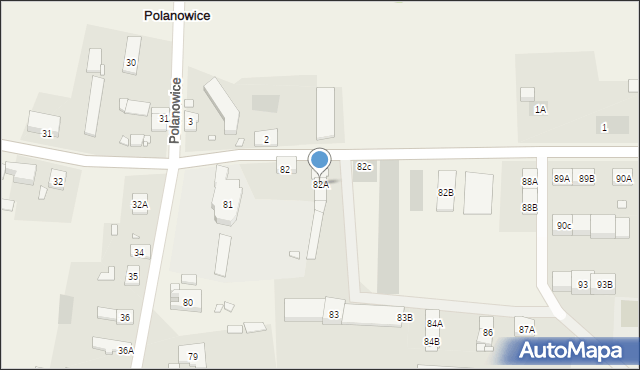 Polanowice, Polanowice, 82A, mapa Polanowice