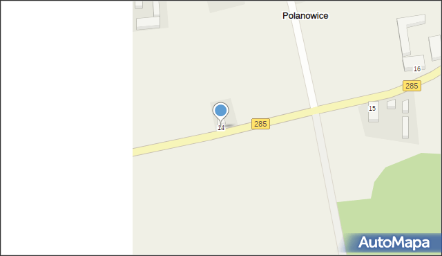 Polanowice, Polanowice, 14, mapa Polanowice